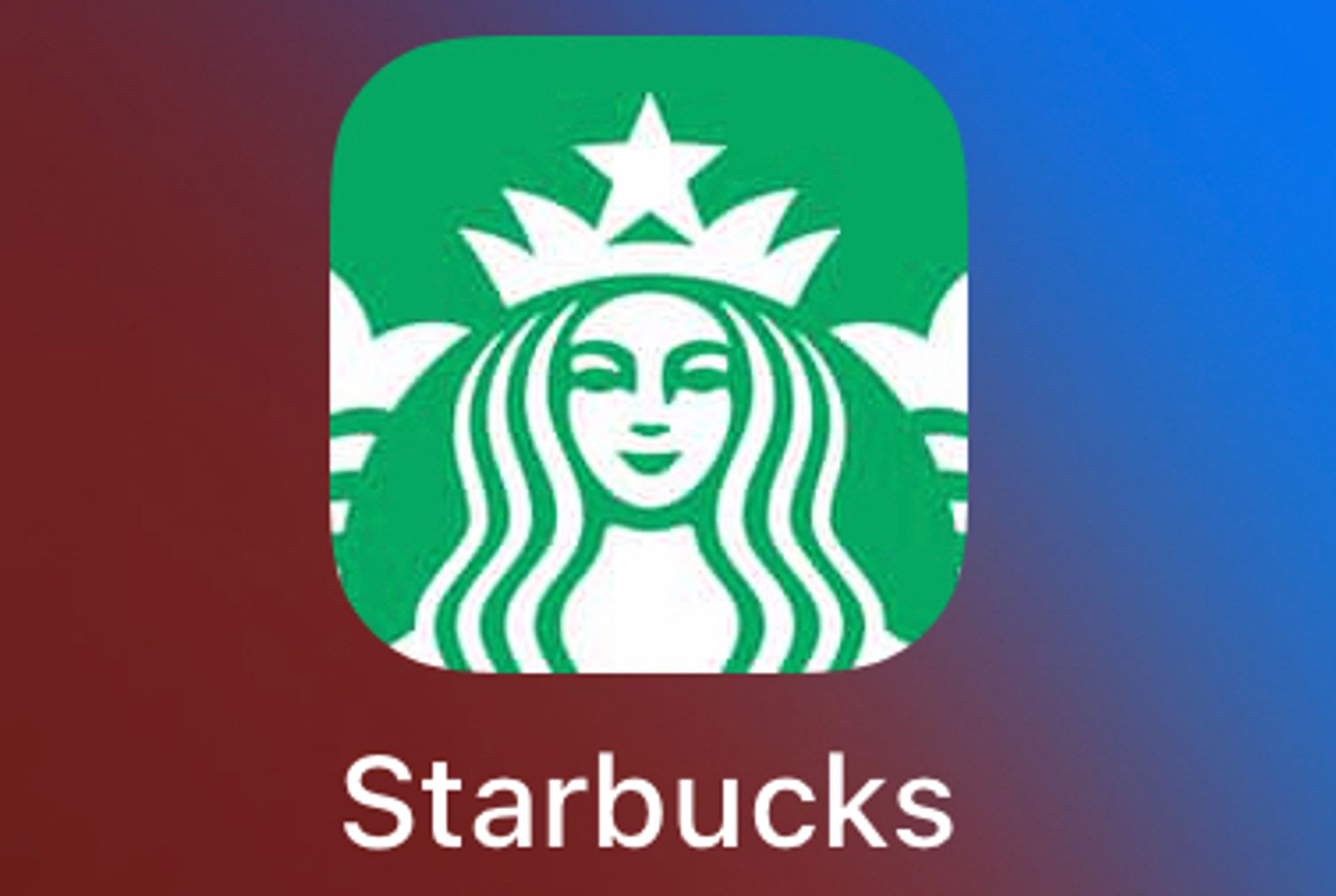 아이폰 홈 화면에 추가된 Starbucks의 앱(PWA)