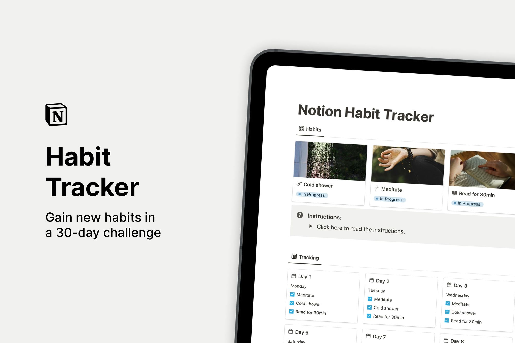 Habit Tracker (30-day challenge)