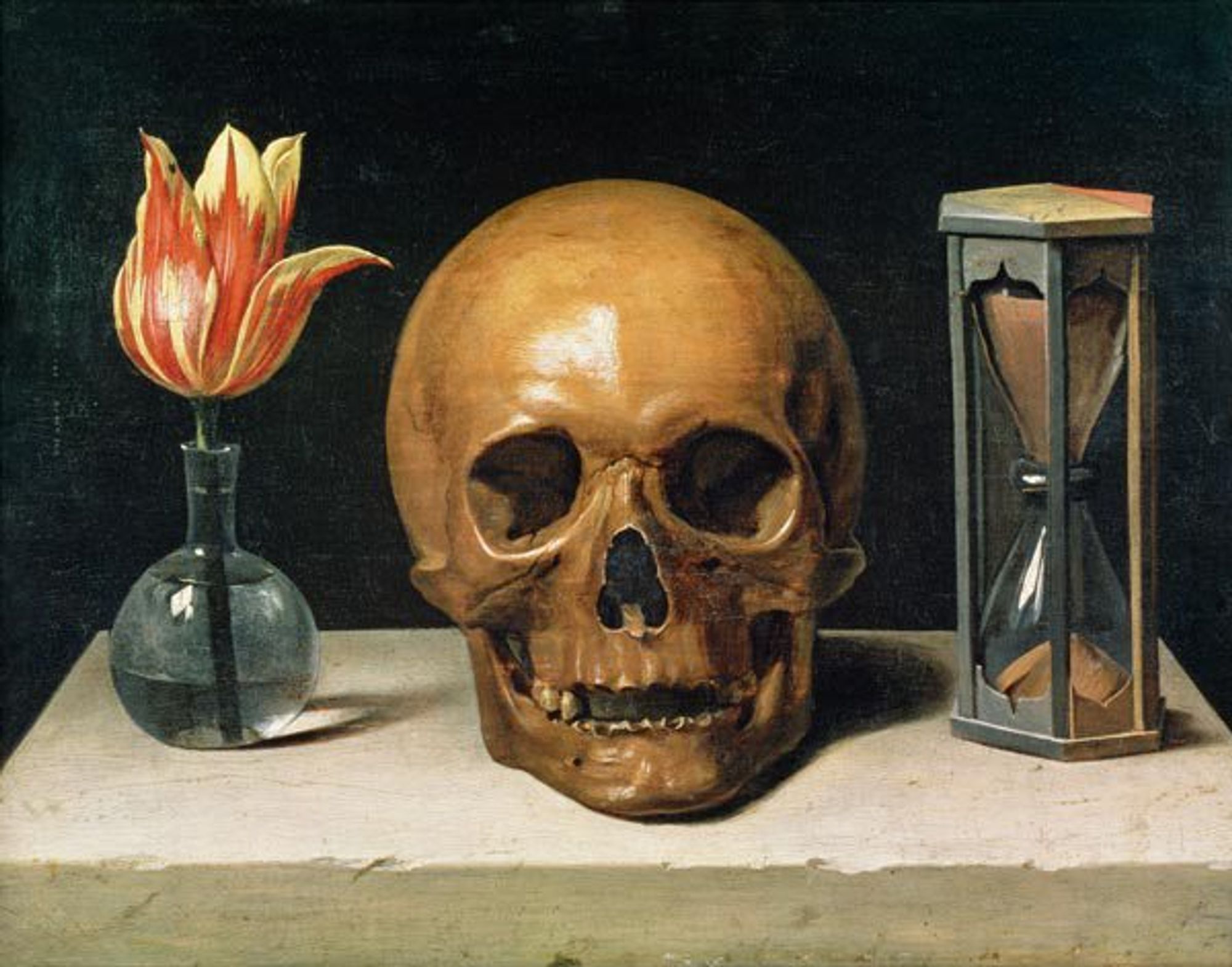 Philippe de Champaigne, Still life with a skull (Vanitè), 1660s