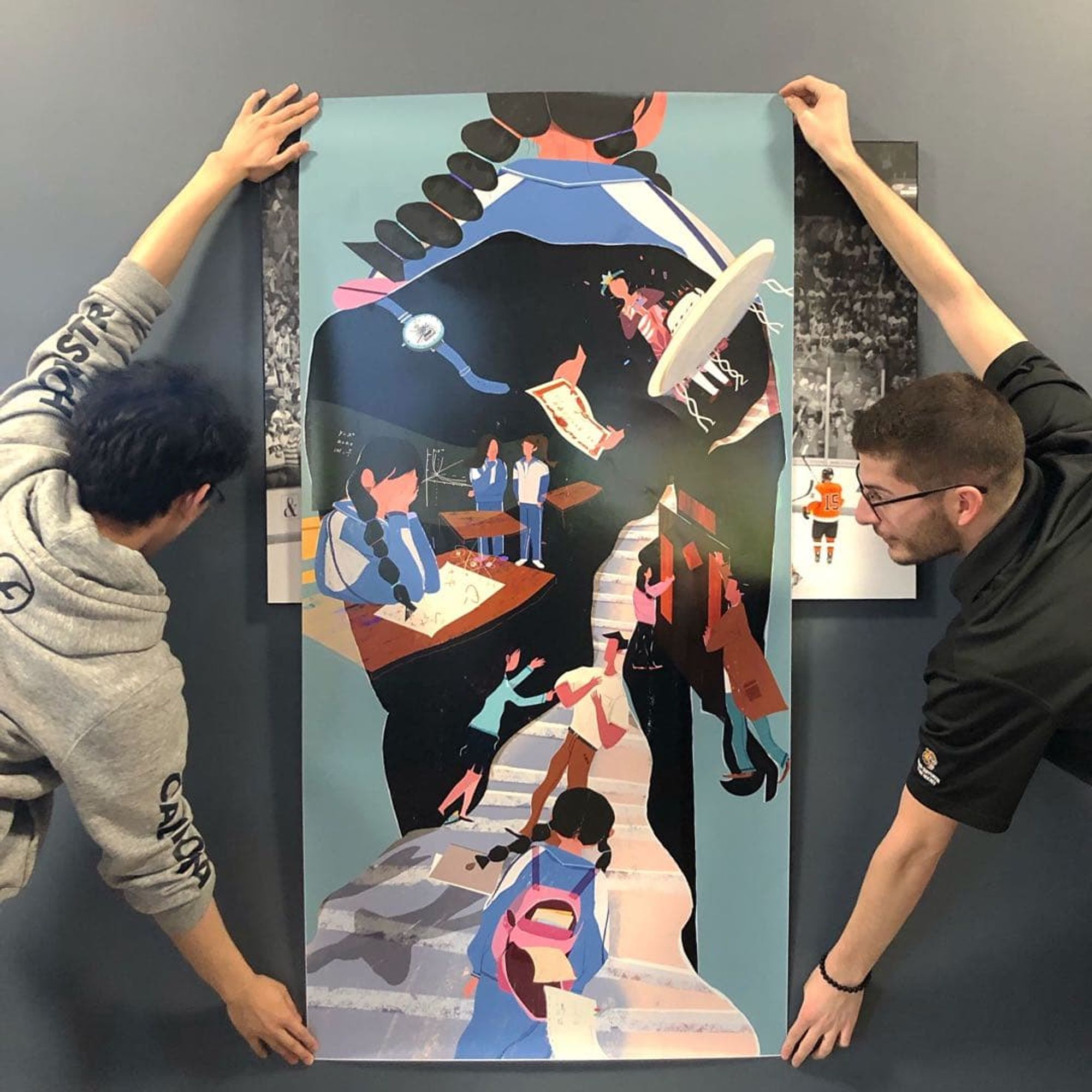 Testing the size of the poster