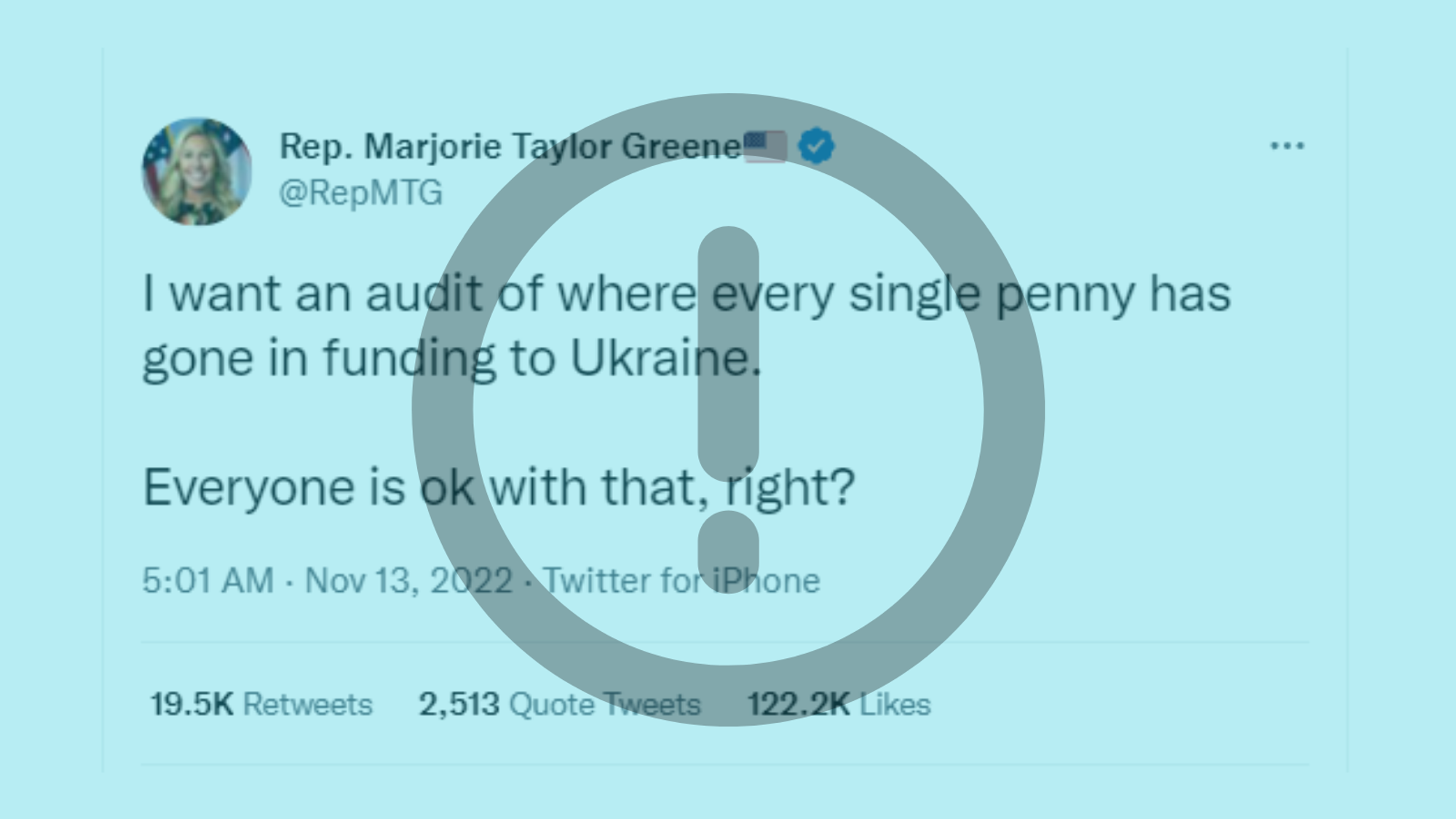 Claims the US isn’t auditing aid to Ukraine are pants-on-fire false