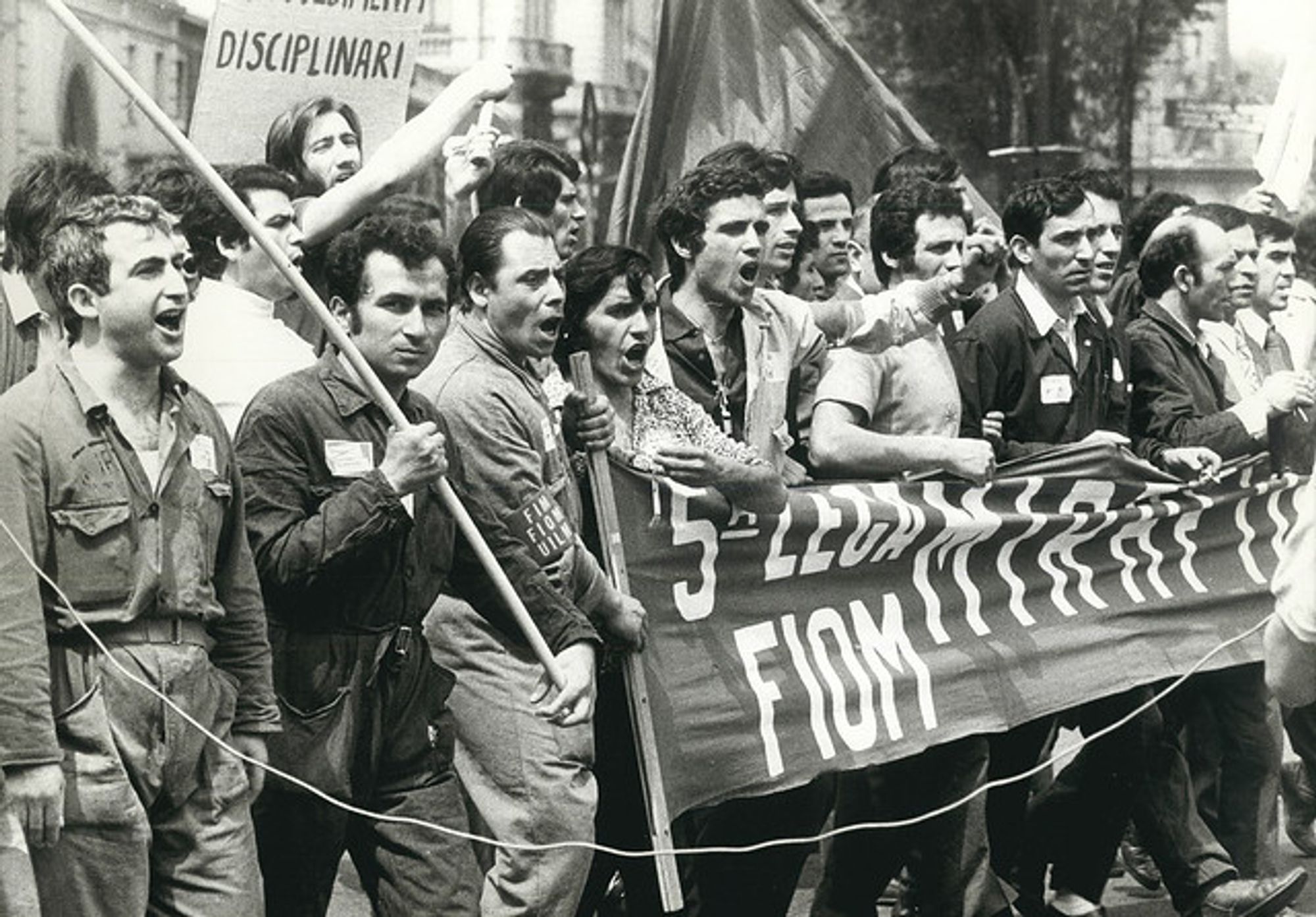 Mirafiori demonstrations, Turin, May 1974 (photo: Mauro Raffini)