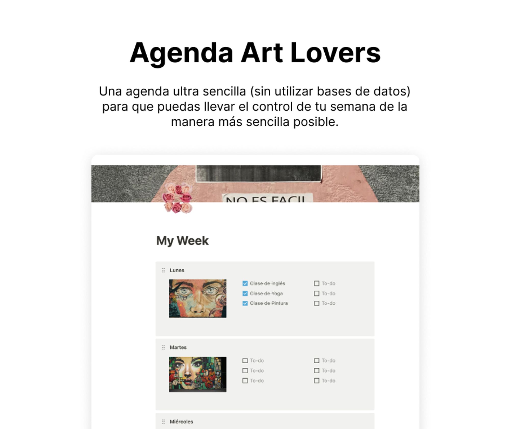 Agenda Art Lovers