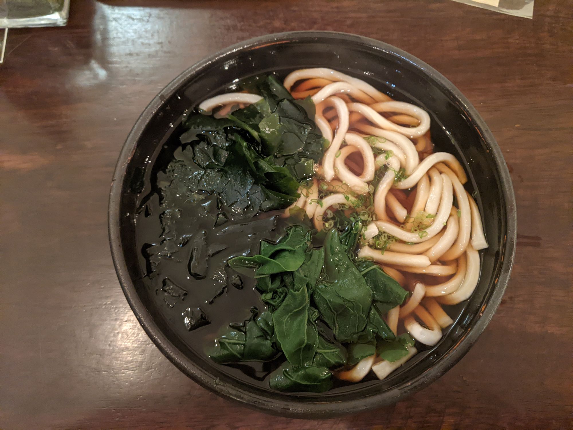 My dinner, Wakame-Udon.