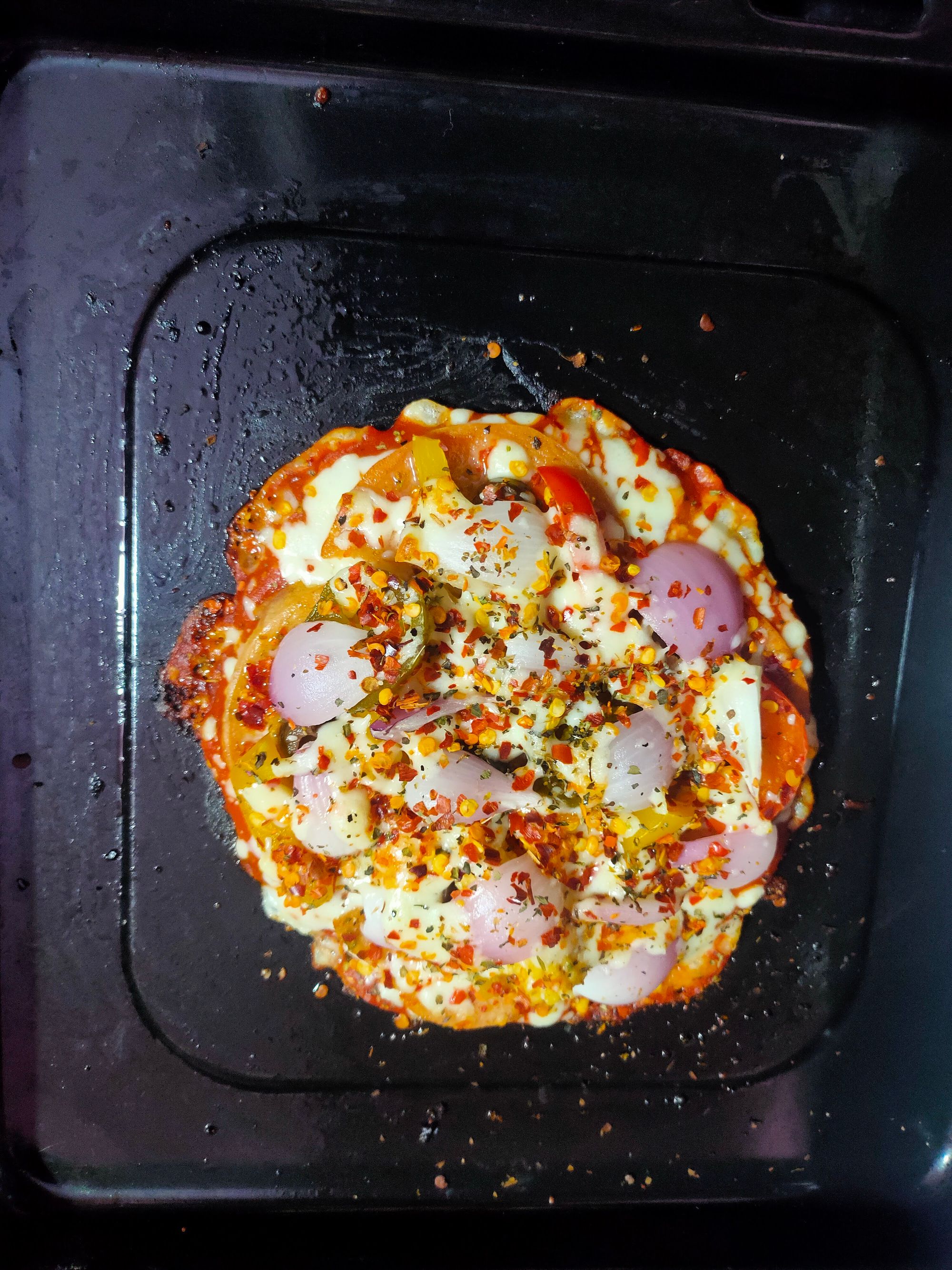 Keto pizza with Almond flour base 🍕