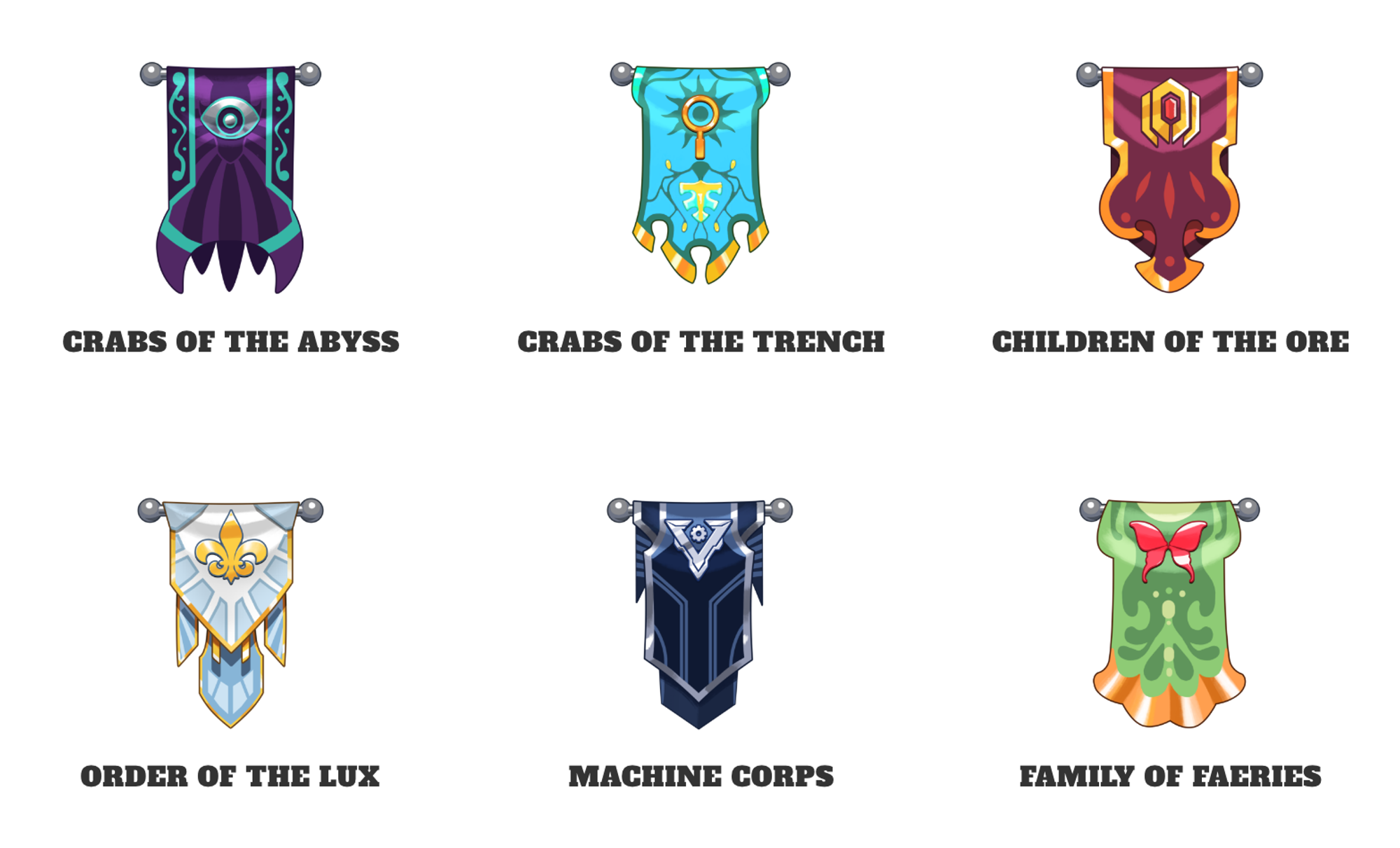 Different Factions In-Game
