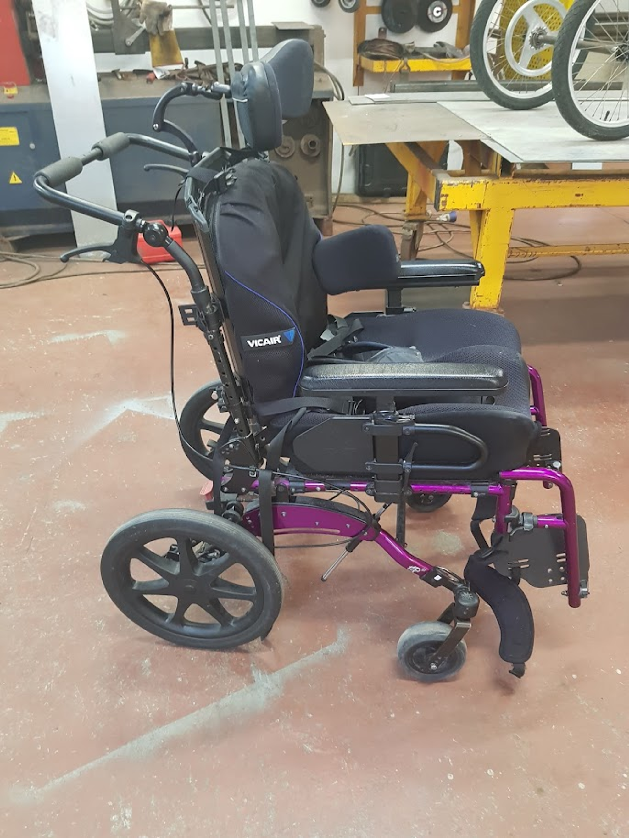 Wheelchair before modifications
