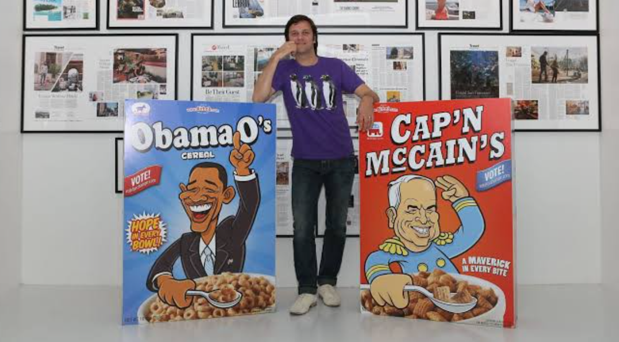 Ze verkochten McCain's & Obama O's cereal voor 40 dollar per pak om Airbnb in leven te houden.