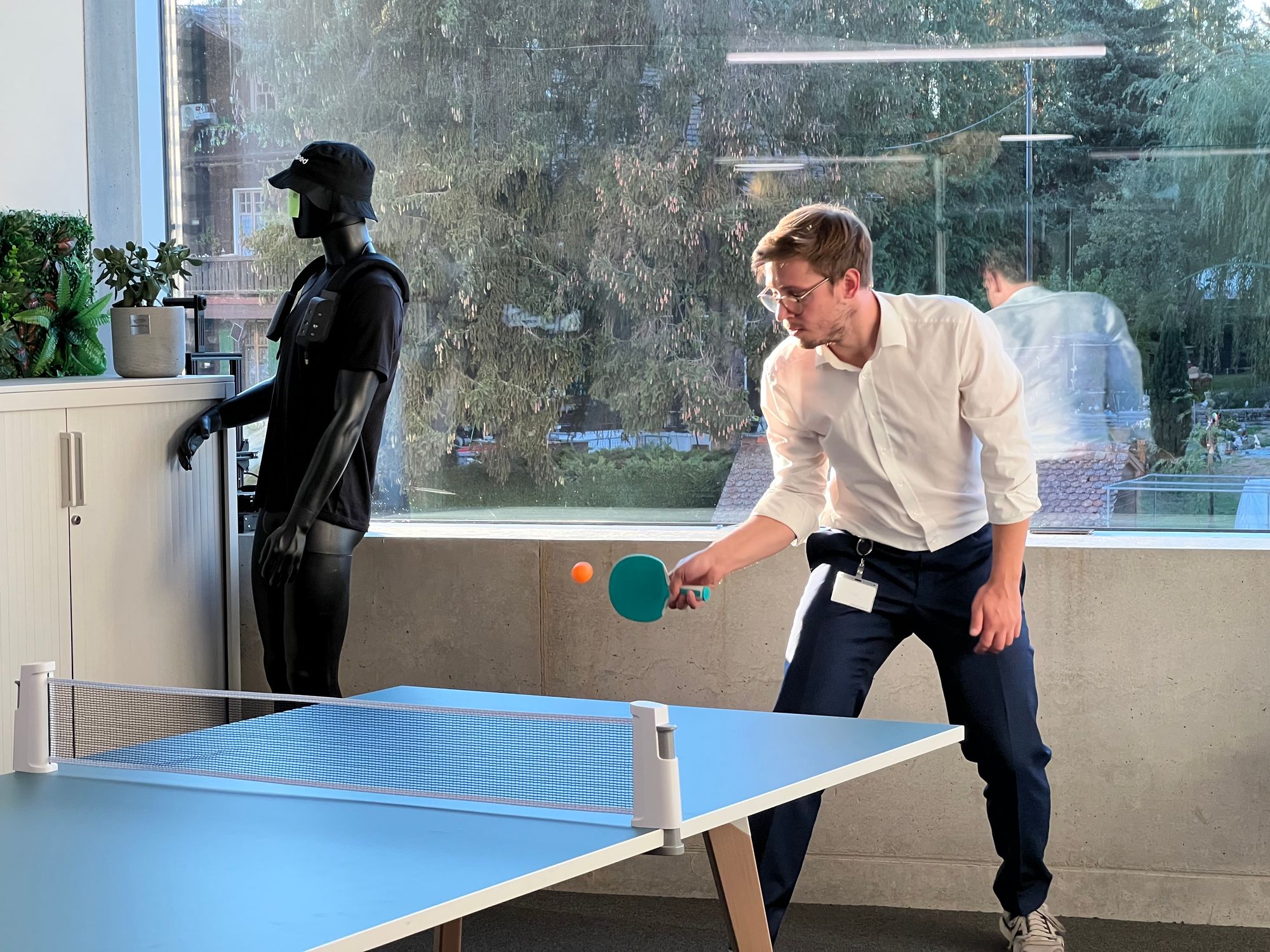 OK, we’re still a startup, we ordered a ping pong table. We also use it for meetings from time to time.