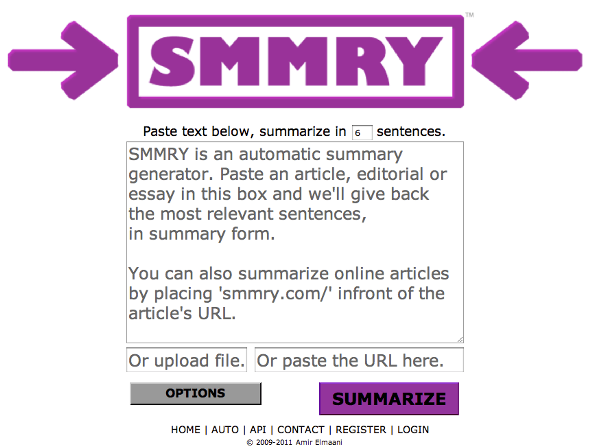 SMMRY - Summarize articles, text, websites, essays and documents