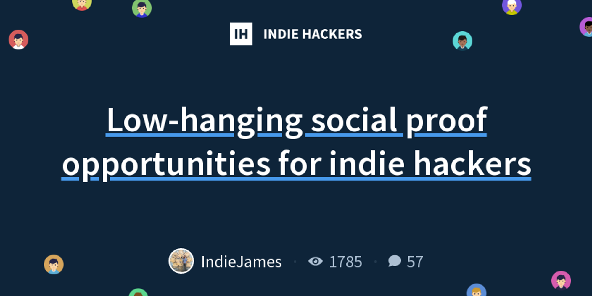 Low-hanging social proof opportunities for indie hackers