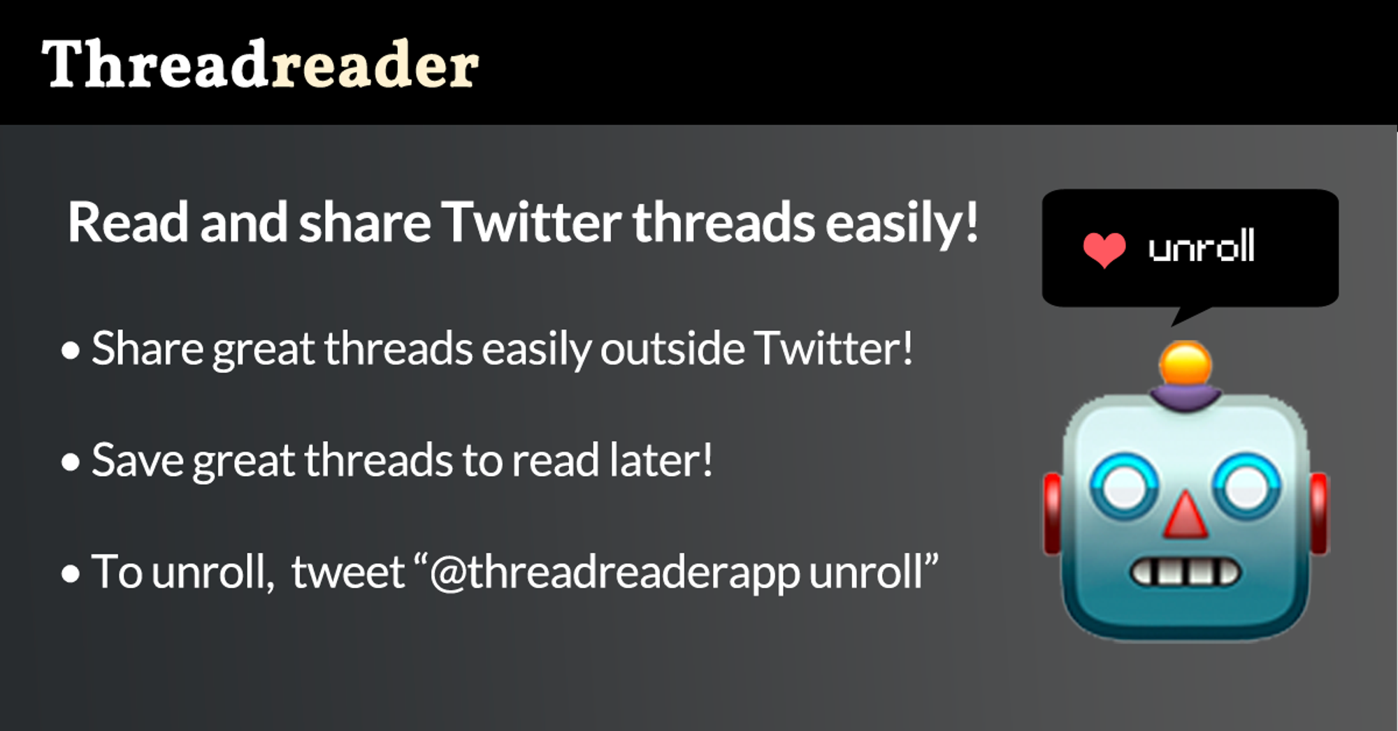 Read and Share Twitter Threads easily!