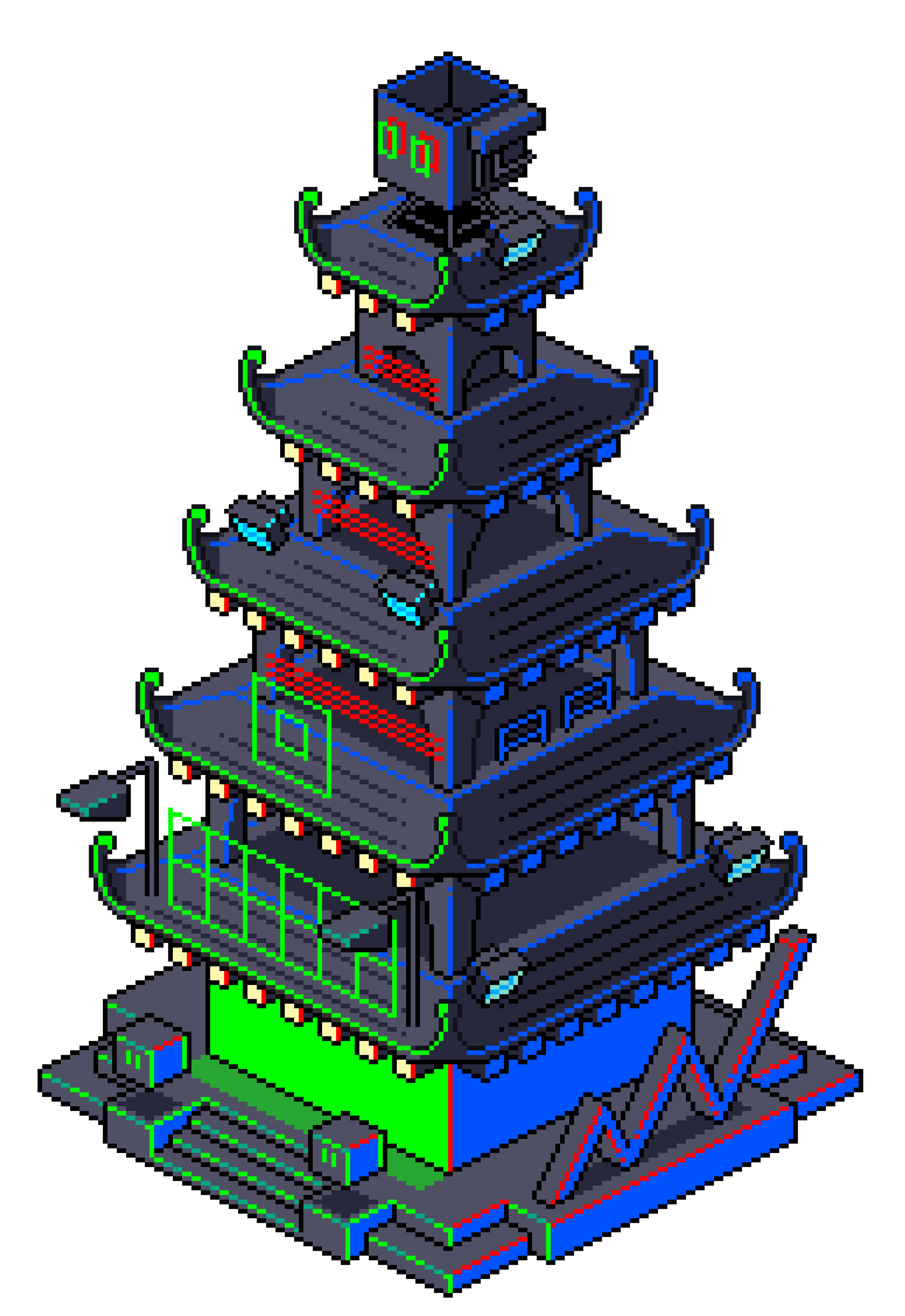 Cyberpunk-Temple-Object
