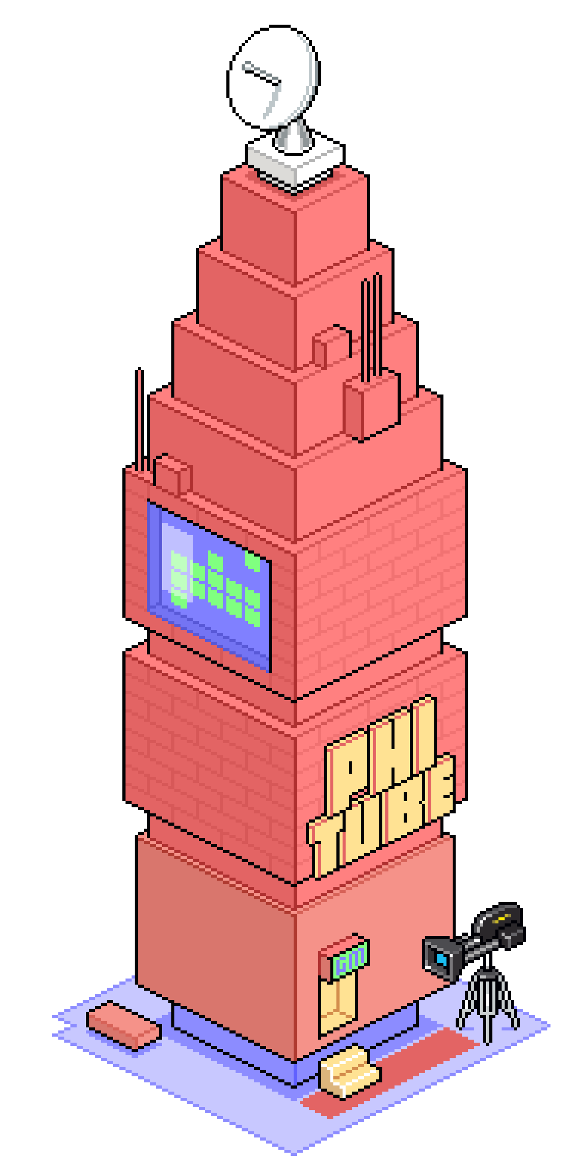 Phi-Tube-Tower-Object