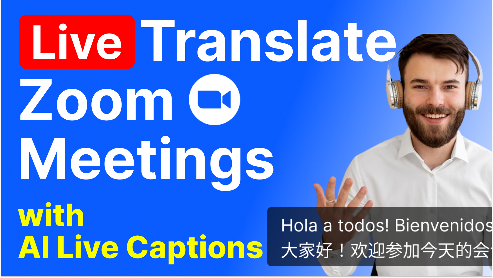 If you are in a Zoom video call and cannot understand the person you are talking to, I am here for you! In this post, you’ll learn 5 easy steps to translate Zoom video calls in real time with AI-powered live captions in your own language