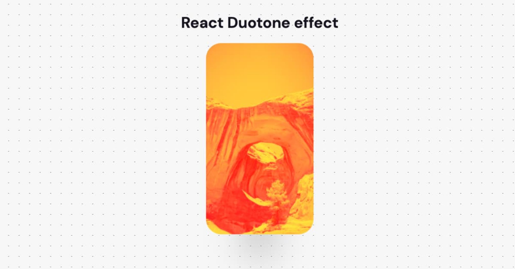 Adaptive React.js Duotone effect