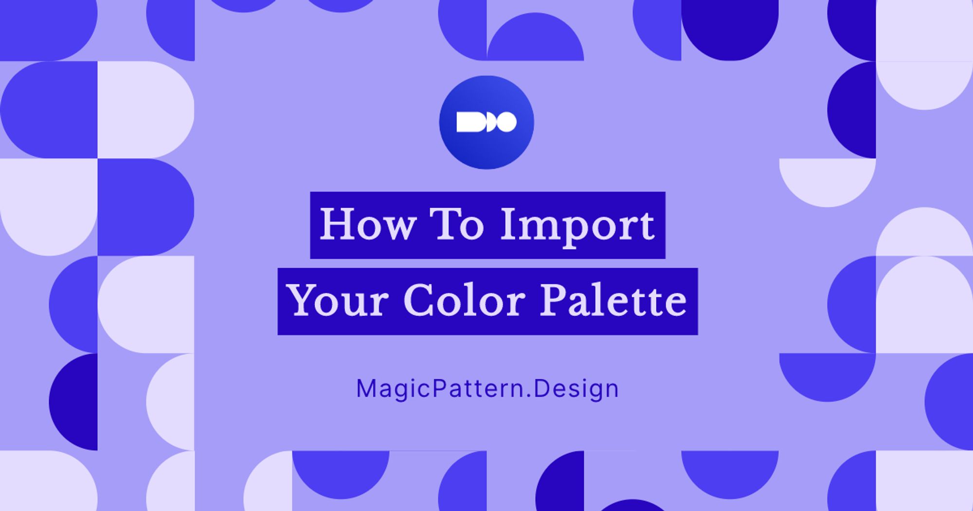 How to import your color palette