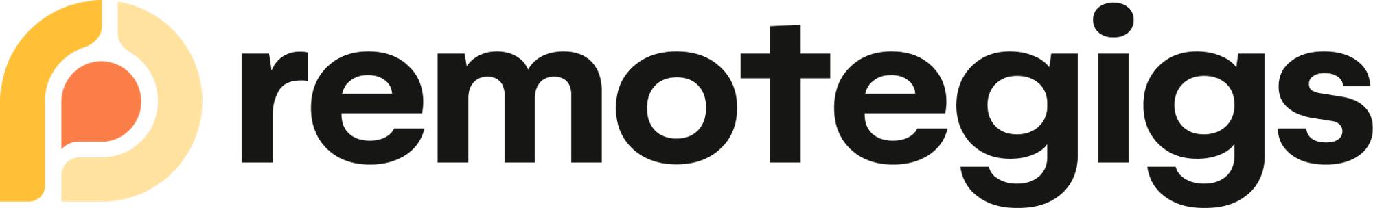 Modern logo design for remotegigs.io
