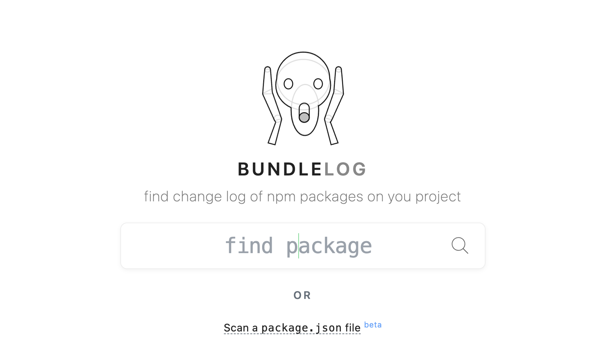 Find change log of npm packages on your project