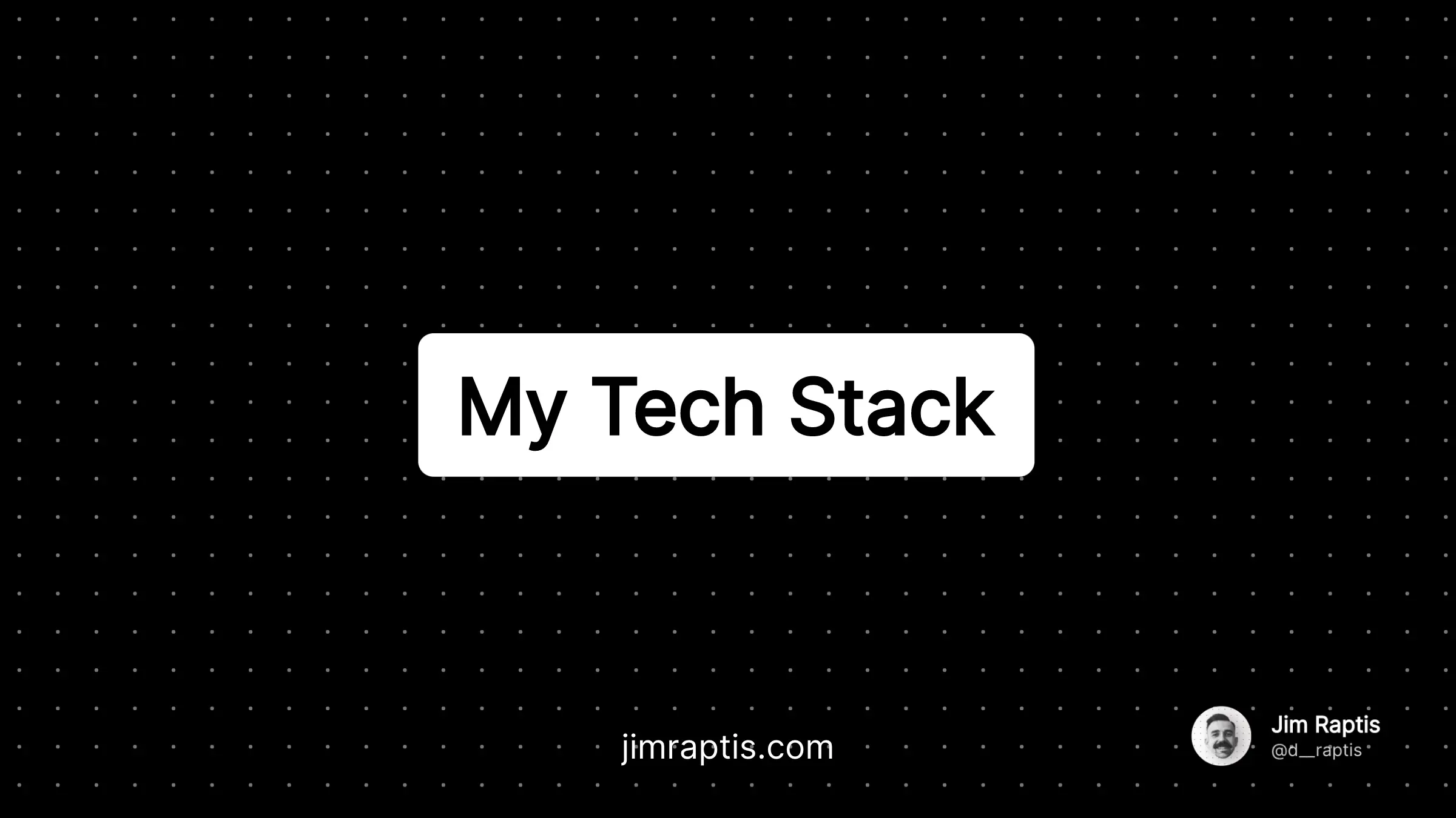 My SaaS tech stack