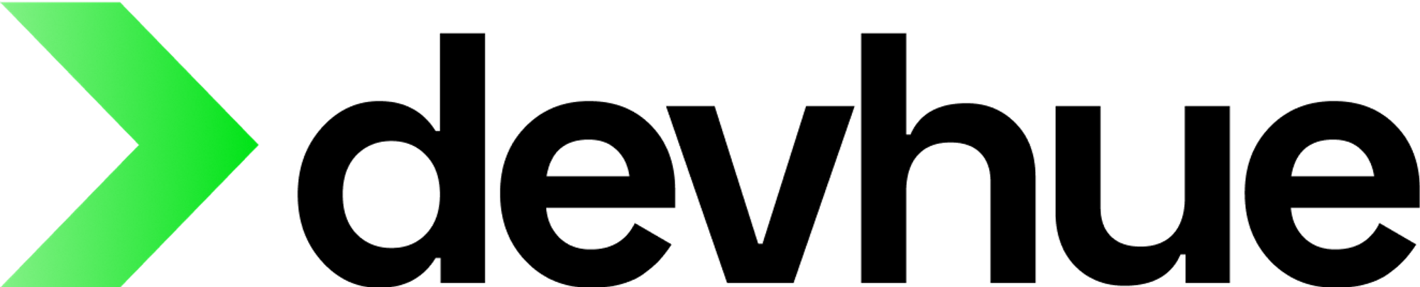 Modern logo design for devhue.com