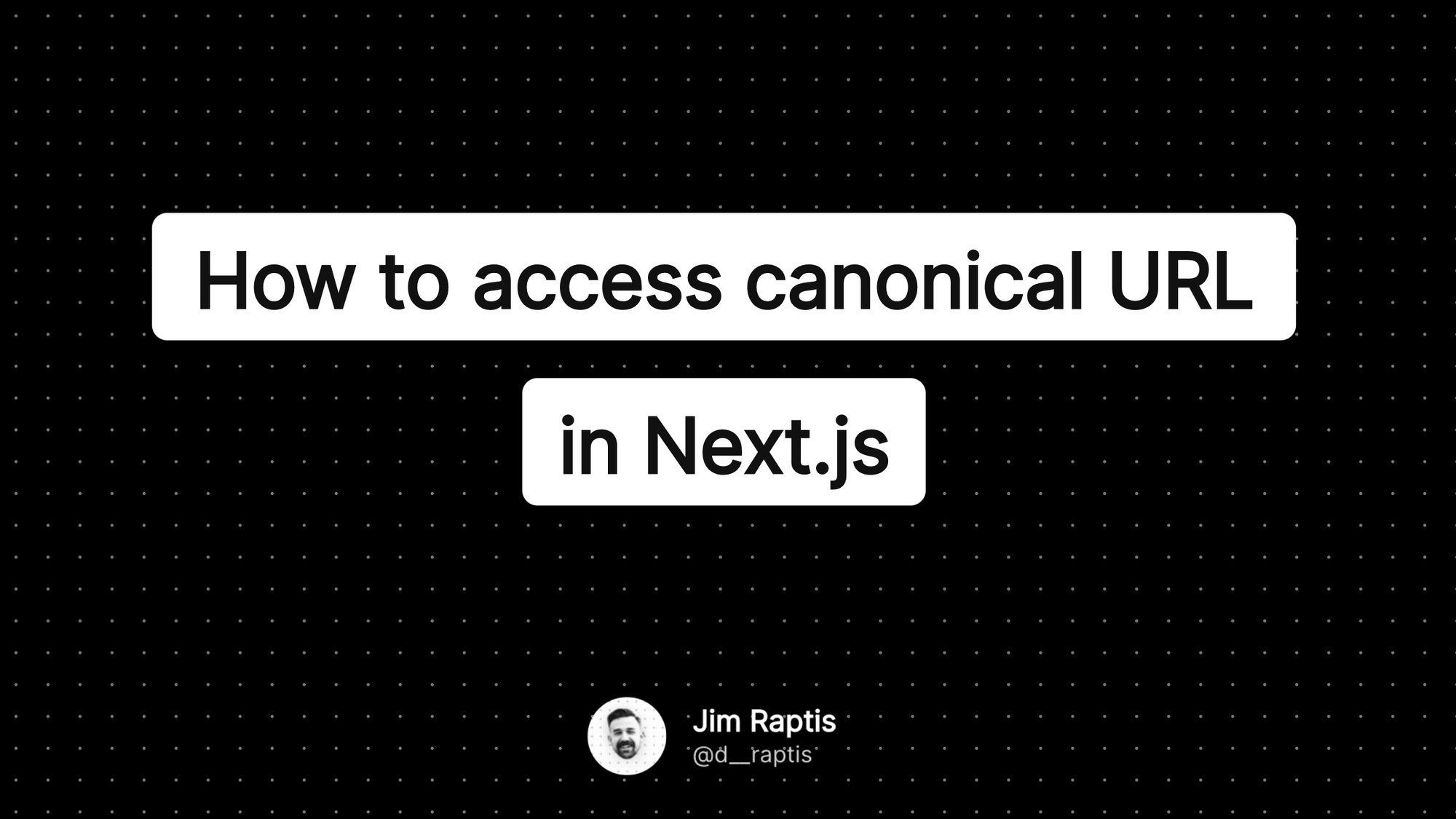 How to access the canonical URL in Next.js