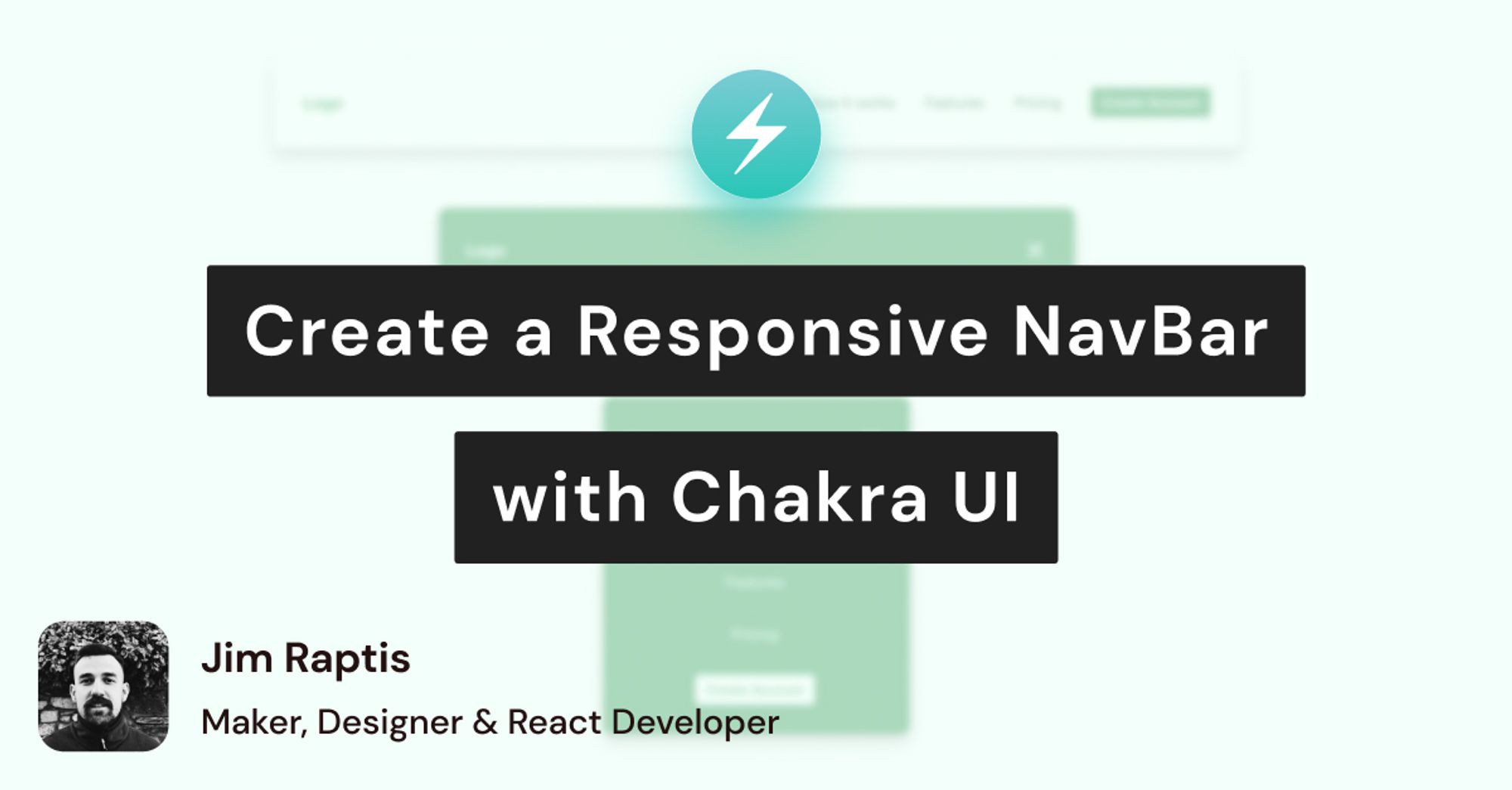 Create a responsive NavBar React component with Chakra UI