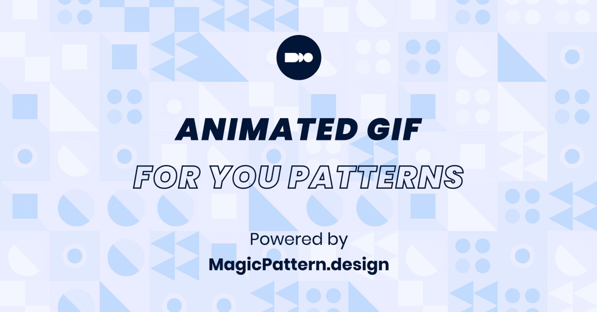 Animated GIF patterns for social media posts