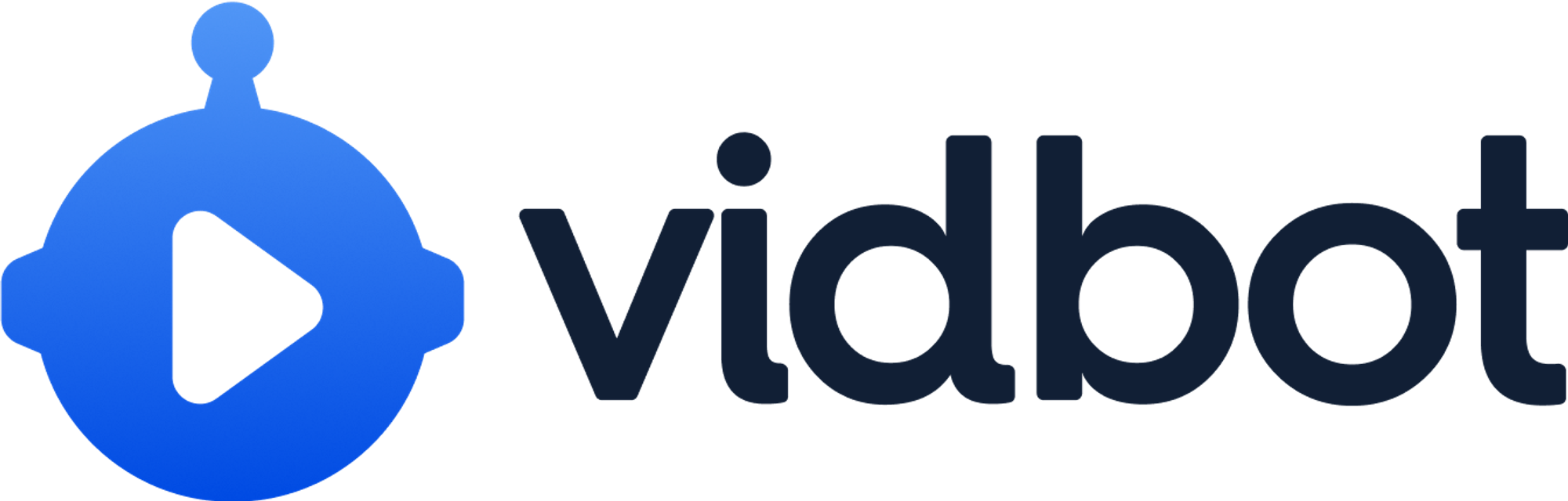 Modern logo design for vidbot.io