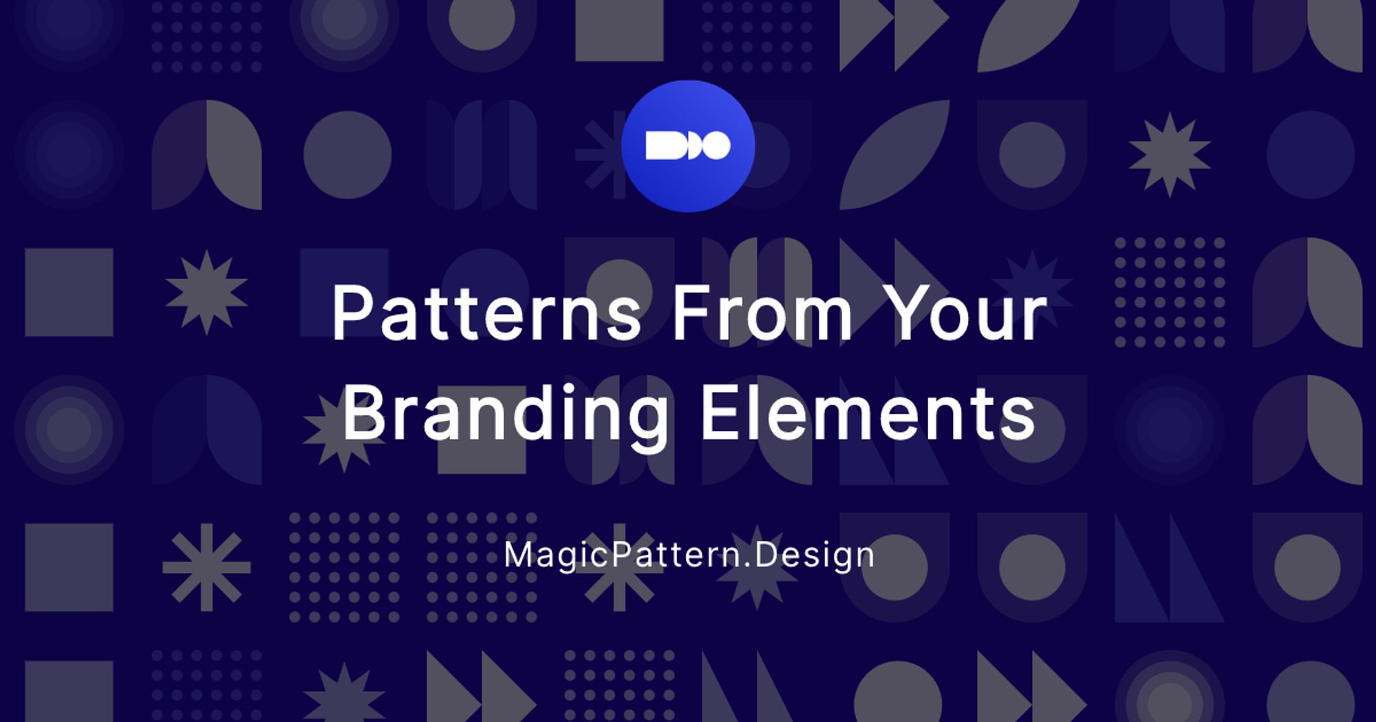 Unique patterns from your branding assets