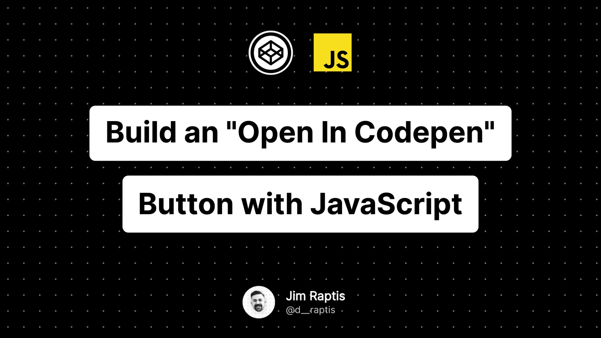 How to build an “Open in Codepen” button in JavaScript